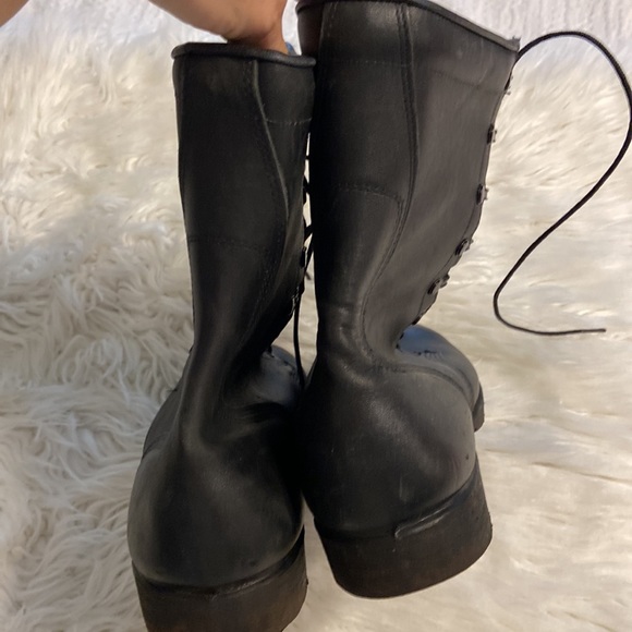 WELLCO Combat Man 🥾 size 12 1/2 R in very good condition real leather - Picture 3 of 16